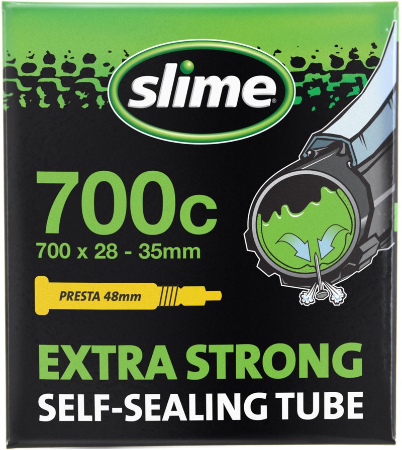 Slime Extra Stong Self-Sealing Tube 700 x 28-35mm Presta - Image 1